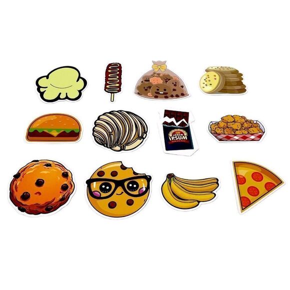 NWT Wool + Pepper Co. FOODIE Sticker Pack (33 stickers) - Picture 2 of 3